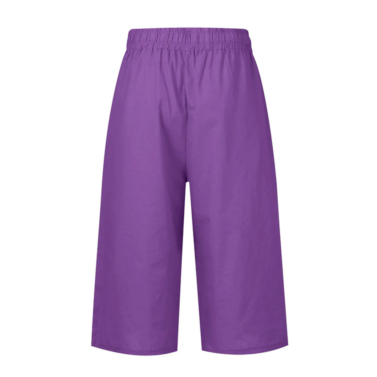Purple pants on a white background