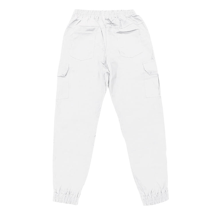 White pants on a white background